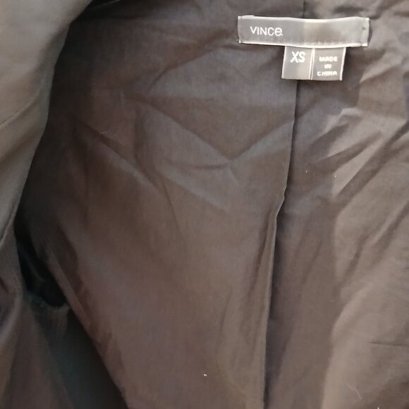 Vince Paper Goat Leather Scuba Jacket - Picture 11 of 12